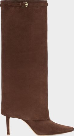 Staud Wally 90MM Suede Foldover Boots
