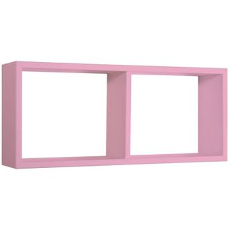 OEM Estante Rectangular De Pared 2 Compartimentos Mod. Morgana Rosa