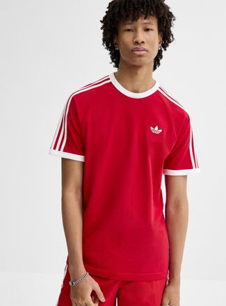 adidas Mens 3-stripe ringer T-shirt