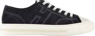 Hogan H691 Allacciato H Cuciture Sneakers in Blue