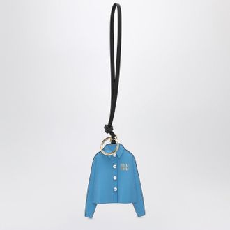 Miu Miu Trick keyring Pervinca colour in leather