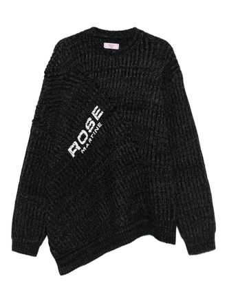 Martine Rose fisherman-rib sweater - Grey