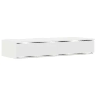vidaXL Vidaxl - Cassetti Per Letto Bianco 75 X 36.5 X 16.5 Cm Legno Multistrato