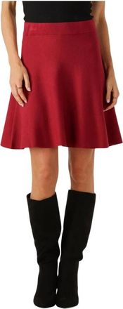 Y.A.S Y.a.s, Rokken, Dames, Rood, M, Rode A-Lijn Gebreide Rok