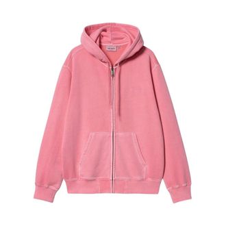 Carhartt Work in Progress Carhartt Wip, Zip-throughs, male, Pink, Size: S Pink Sweater Collection