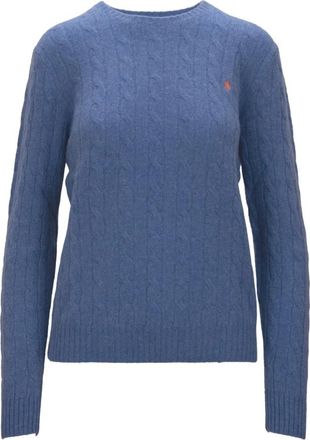 Ralph Lauren Ronde hals knitwear - Dames - Ronde hals truien - Blauw - L - Wol - Truien & Vesten