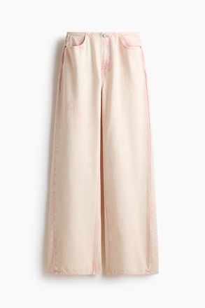 H&M Baggy Low Jeans - Pink