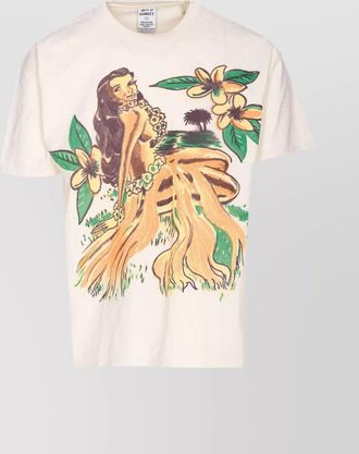 Wild Donkey crewneck graphic print hawaiian t-shirt