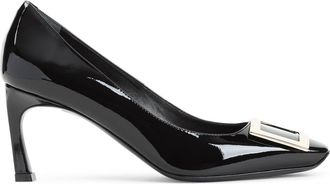 Roger Vivier Black Belle Trompette Calf Leather Pumps-Donna