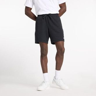 New Balance Uomo Sport Essentials French Terry Short 7 in Nero/Bianca, Cotone, Taglia XL