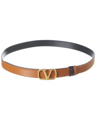 Valentino Vlogo 20Mm Reversible Leather Belt