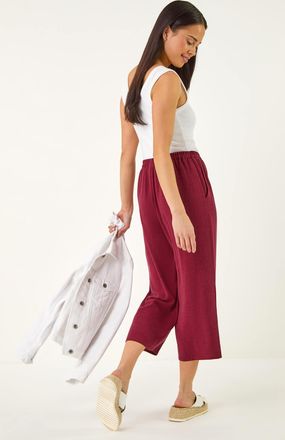 Roman Linen Mix Cropped Trouser