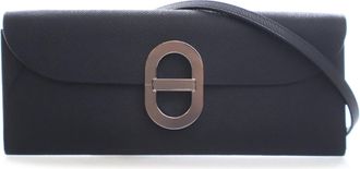 Hermès Black Epsom Maillon To Go Wallet