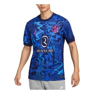 Nike Dri-FIT Atletico Madrid 2024/25 Stadium Third Football Replica Jesrey Blue Pink FQ2021-493