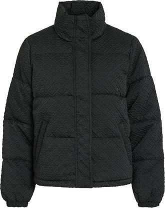 Vila Getextureerde donsjas, opstaande kraag