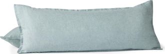 Coyuchi Relaxed Organic Linen Accent Pillow in Pacific Blue Chambray at Nordstrom