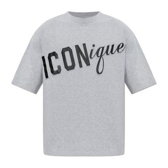 Dsquared2 T-Shirts, male, Gray, Size: 2XS T-shirt with logo