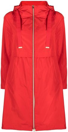 Herno Techno Taffeta drawstring-hood parka - women - Polyester - 42 - Red
