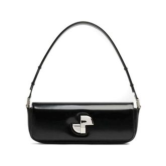 Patou Le Lock Baguette Bag - female - Patou - Shoulder Bags - Black - ONE SIZE - Bags