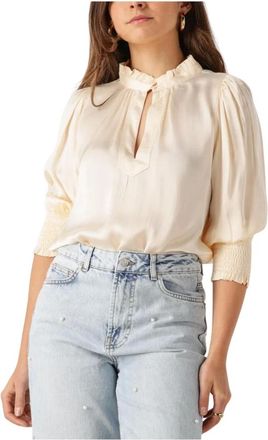 Est'seven Elise Blouse - Dames - Blouses & Shirts - Beige - Maat: XL