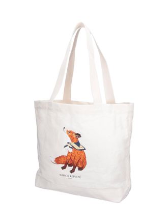 Maison Kitsun&eacute; Mens Bags Beige Cotton