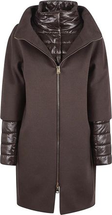 Herno Ultralichte Cape Jas - Dames - Parka Jassen - Bruin - XL - Katoen - Jassen