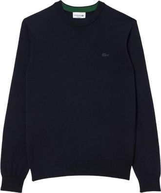 Lacoste Merino wollen trui met ronde hals - Heren - Sweatshirts - Blauw - 4XL - Wol - Hoodies & sweatvesten