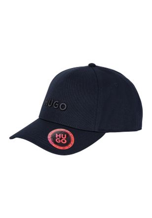 HUGO BOSS Baseball Cap HUGO, Damen, blau (dunkelblau 405), Twill, Baumwolle, unifarben, Caps Baseball Cap, mit 3D Logostickerei, verstellbarer Verschluss, unise