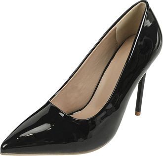 Generic 2026 Party Goers Ladies Solid Colour Bright Leather Kitten Pumps Comfy Patent Interview Graduation Peep Toe Heels Women Block Heel Summer Event (11)