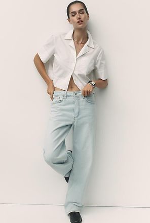 A Gold E Low-Rise Loose Jeans