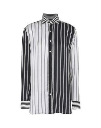 Ralph Lauren Striped Printed Silk Shirt