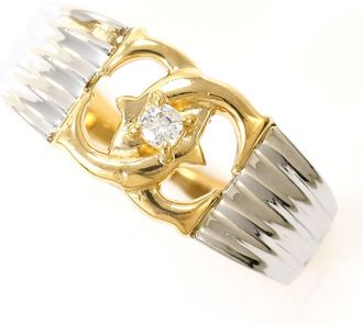 C&A Platinum Yellow Gold Yellow Gold (18K) Platinum 900 Band Ring (Pre-Owned)