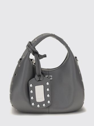 Ganni Mini borsa a mano in pelle riciclata con logo Butterfly