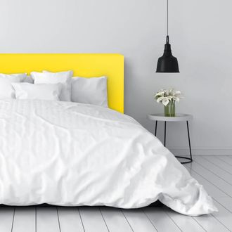 Happers Cabecero De Cama Amarillo Tapizado 159x49x8 (cama 150) Amarillo