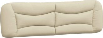 vidaXL Cabecero De Cama Acolchado Tela Crema 180 Cm Vidaxl