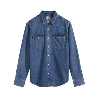 Levi's Barstow Standard Western Denim Shirt - Heren - Spijkeroverhemden - Blauw - L - Denim - Overhemden