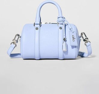 Alo Mini Voyage Bag in Light Provence Blue Leather