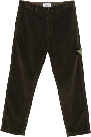 Stone Island Compass-motif Corduroy Trousers