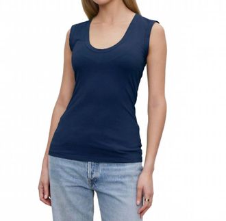 Velvet Estina Sleeveless Tank Top In Midnight