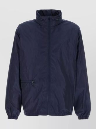 Saint Laurent nylon windbreaker jacket high collar cuffs