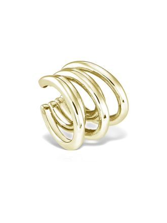 Obsidian Oorcuff met vijfvoudige band - Goud