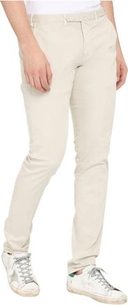 THE (ALPHABET) Gecertificeerde Katoenmix Broek - Heren - Slim Fit Broeken - Beige - XL - Katoen - Broeken