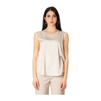 D.exterior Top in Raso - - Tops - Donna - Beige - M