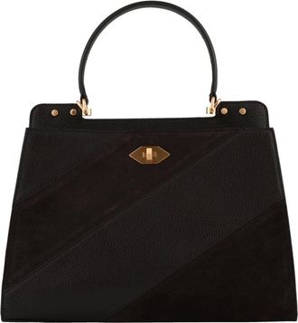 Pourchet Le Trianon Daim - Dames - Tassen - Zwart - Maat: ONE Size Su&egrave;de