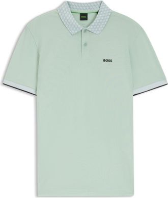BOSS Paddy polo shirt in stretch-cotton piqu&eacute;