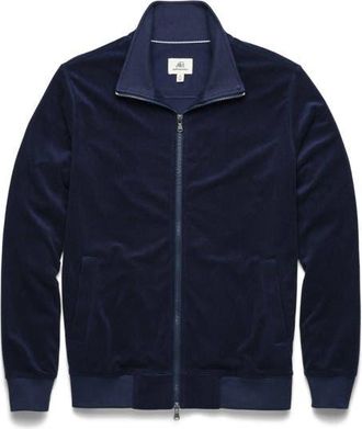 Surfside Supply Co. Frank Saltwater Terry Track Jacket in Navy Blazer at Nordstrom, Size Xx-Large