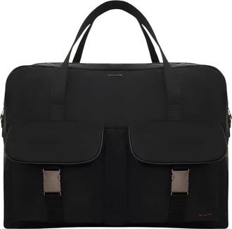 Kiton Leren Aktetas met Elegant Design - Heren - Handtassen - Zwart - ONE Size - Leer - Tassen