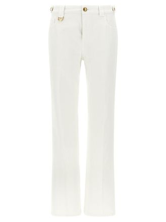 Chlo&eacute; White Straight Pants