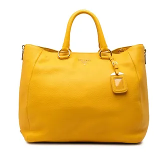 Prada Pre-owned Prada Vitello Daino Side Zip Convertible Tote Ladies WESU9GAB10N1REG2