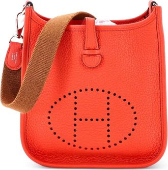 Herm&egrave;s Evelyne Bag Gen III Clemence TPM crossbody bag - Oranje